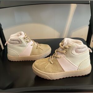 Light pink and brown shoes